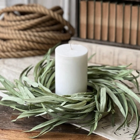 Serene Shoals Grass Candle Ring xl flower pot  