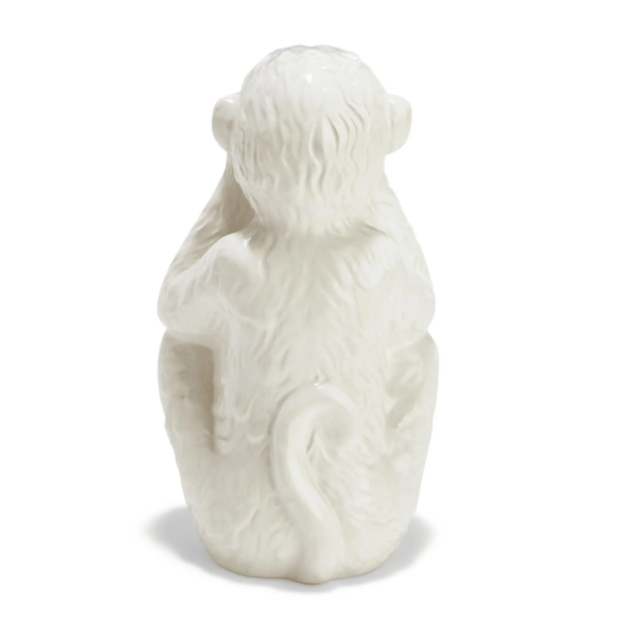 Set of 3 Decorative White Porcelain No Evil Monkeys