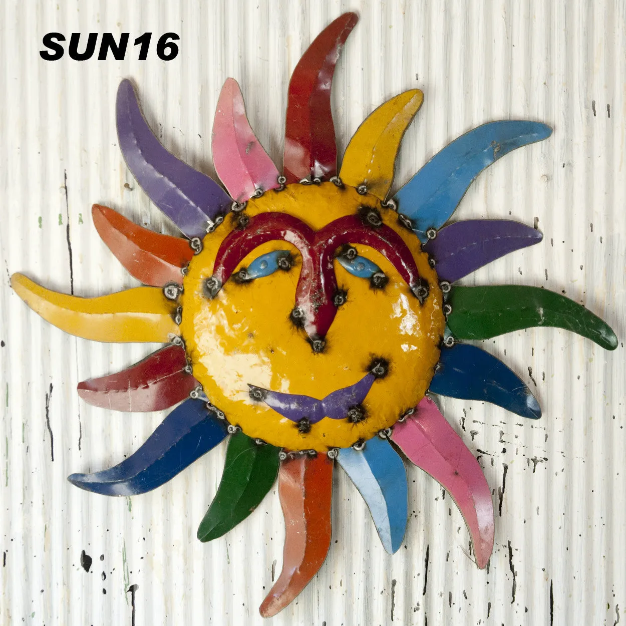 Set of 3 Sun Faces dried flower branch  