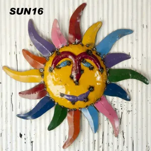 Set of 3 Sun Faces dried flower branch  