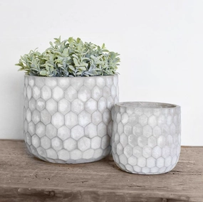 Set/2 Honeycomb Planters outdoor greenery  