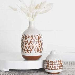 Set/2 Terracotta Vases outdoor greenery  