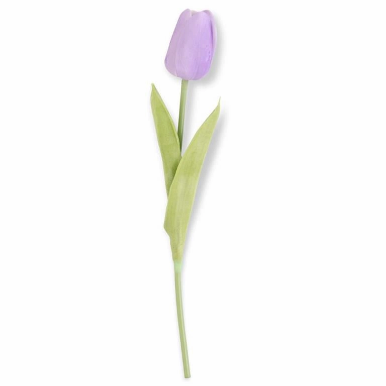 Set/3 Light Purple Real Touch Tulip Stems