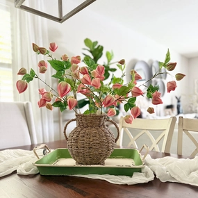 Set/3 Pink Lamplighter Buds xl flower pot  