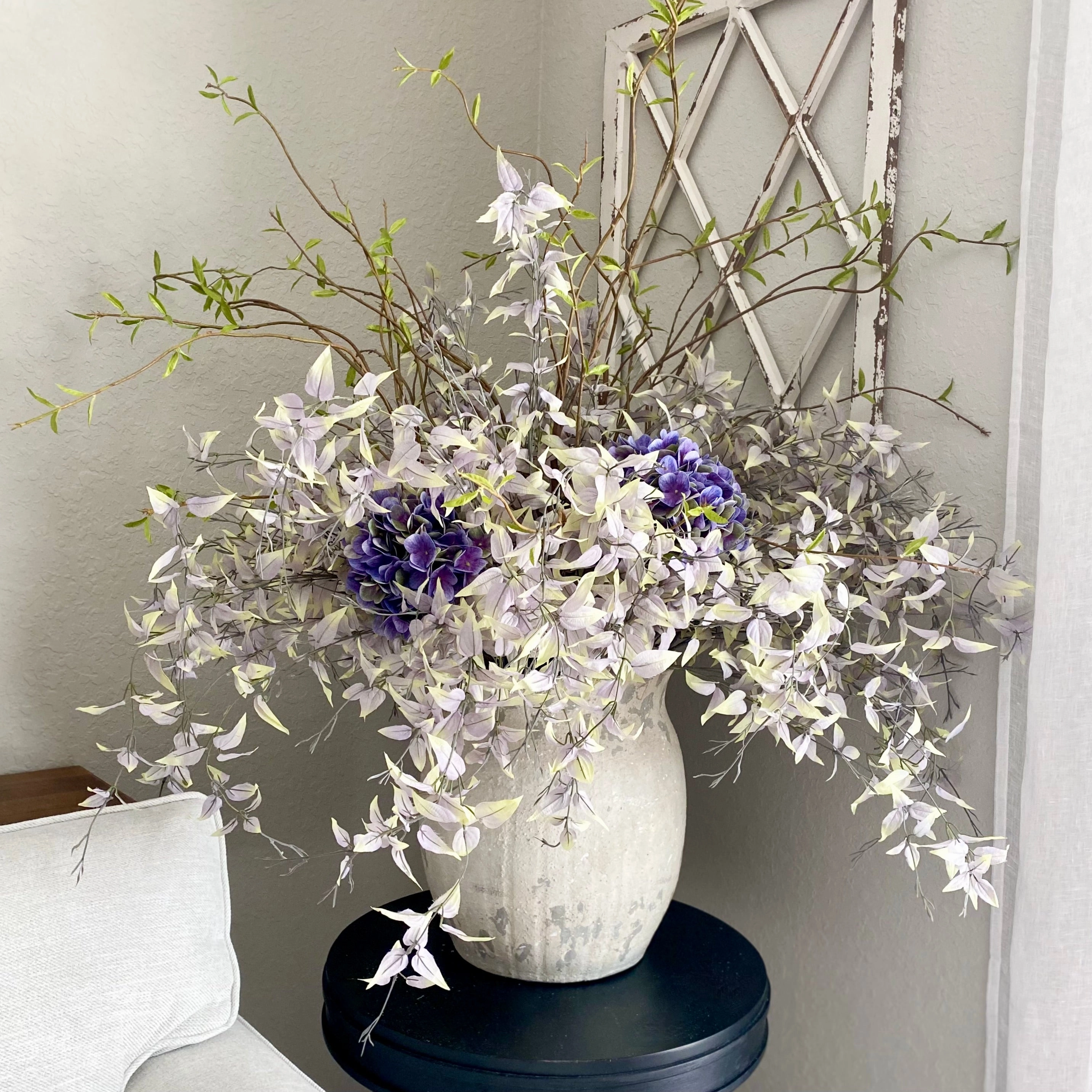 Set/5 Dusty Purple Weeping Leaf Sprays