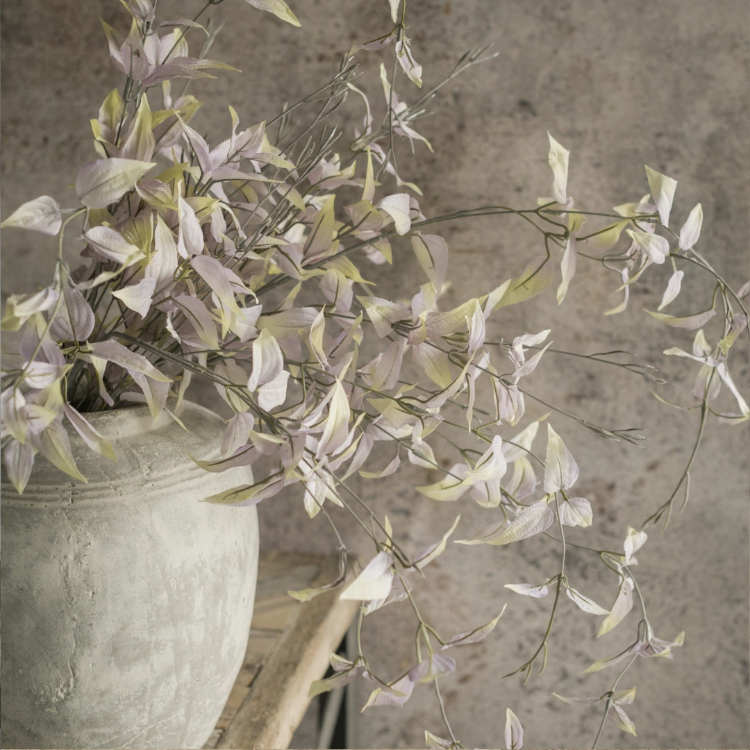 Set/5 Dusty Purple Weeping Leaf Sprays