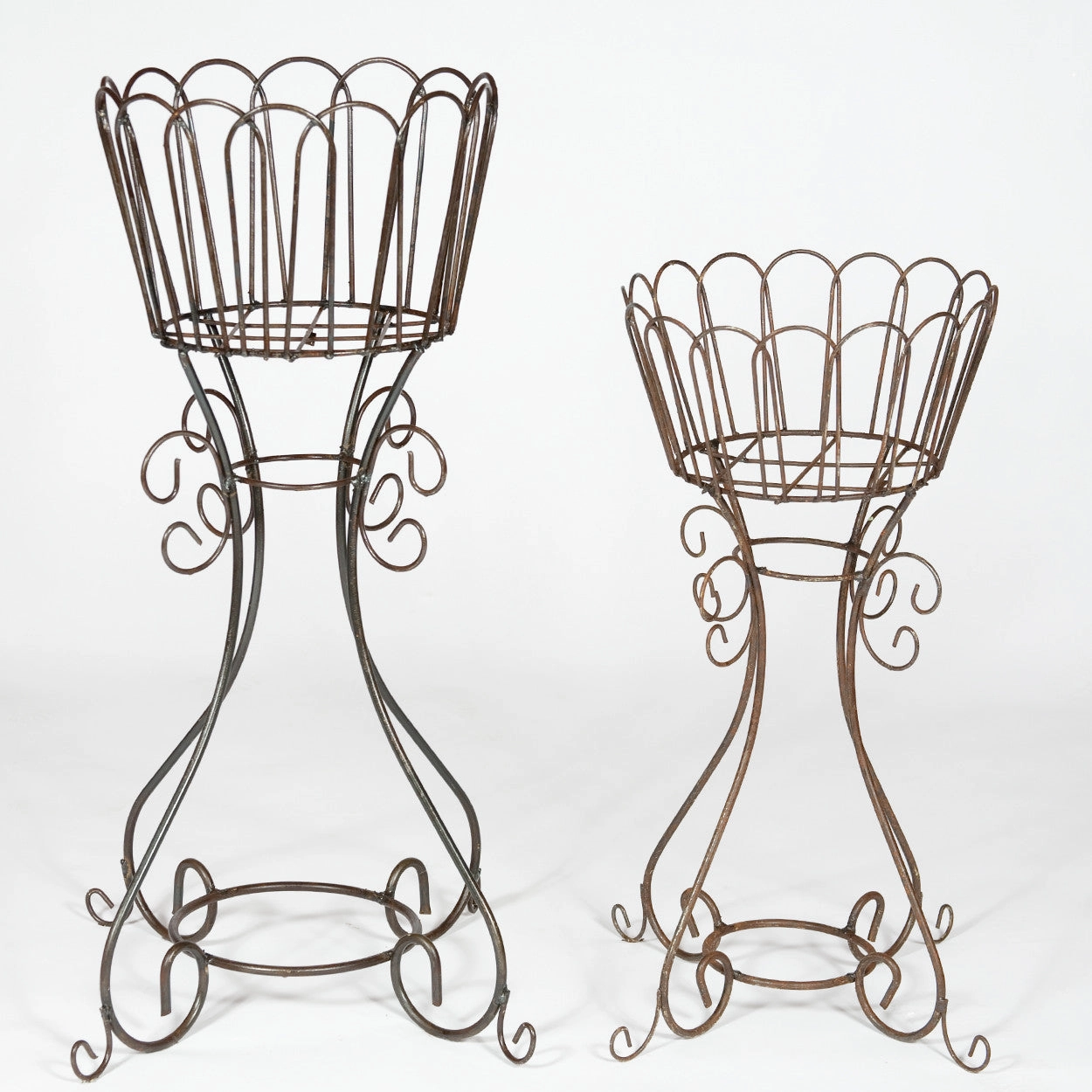 Set of 2 Plant Stands cactus succulent plant  