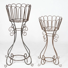 Set of 2 Plant Stands cactus succulent plant  