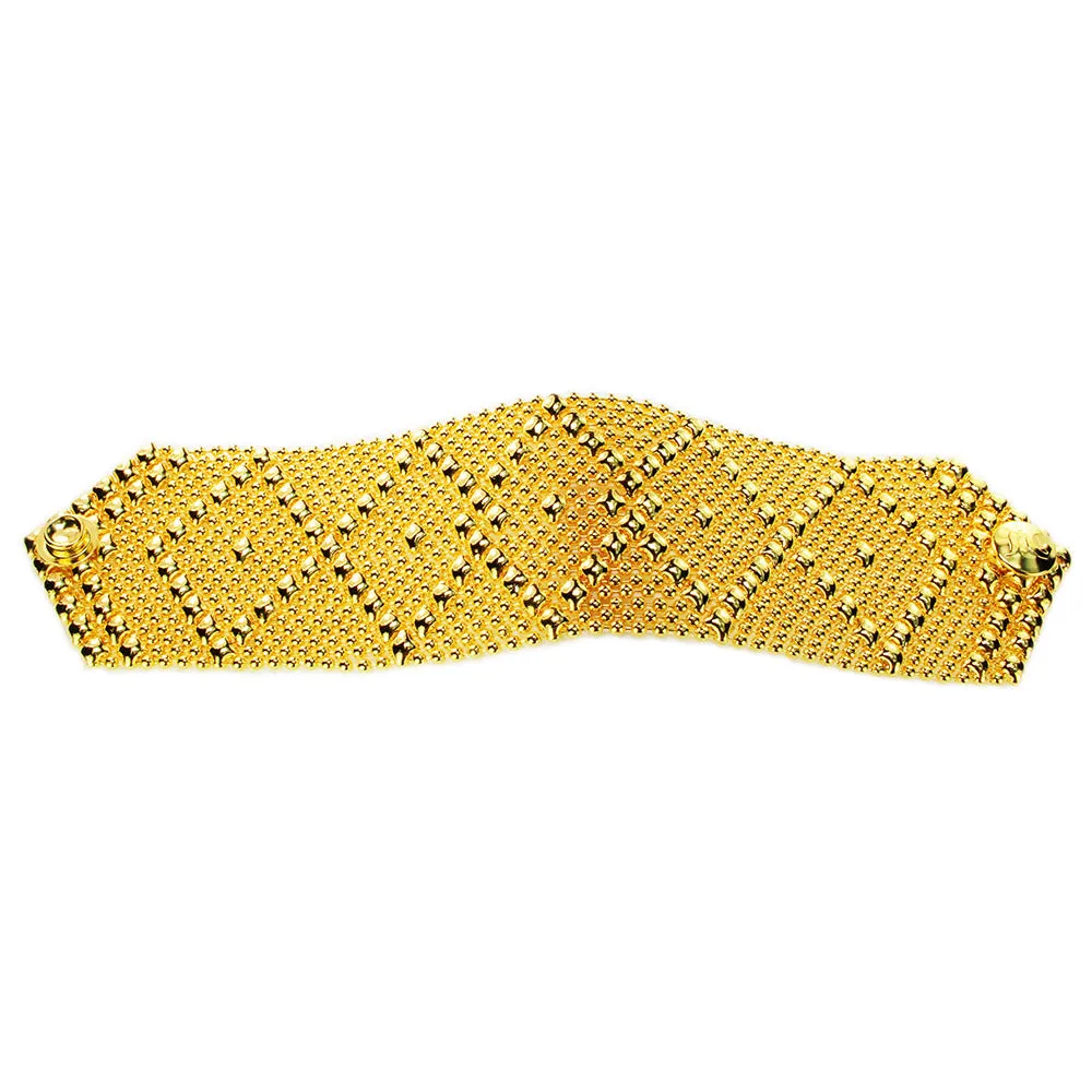 SG Liquid Metal B10 ?C G24K Gold 24k Finish Bracelet by Sergio Gutierrez