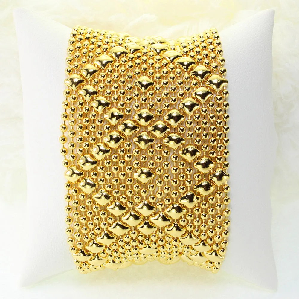 SG Liquid Metal B10 ?C G24K Gold 24k Finish Bracelet by Sergio Gutierrez