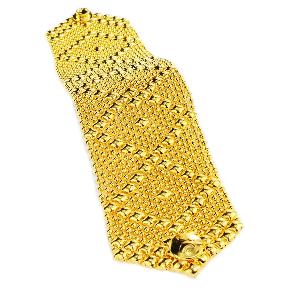 SG Liquid Metal B10 ?C G24K Gold 24k Finish Bracelet by Sergio Gutierrez