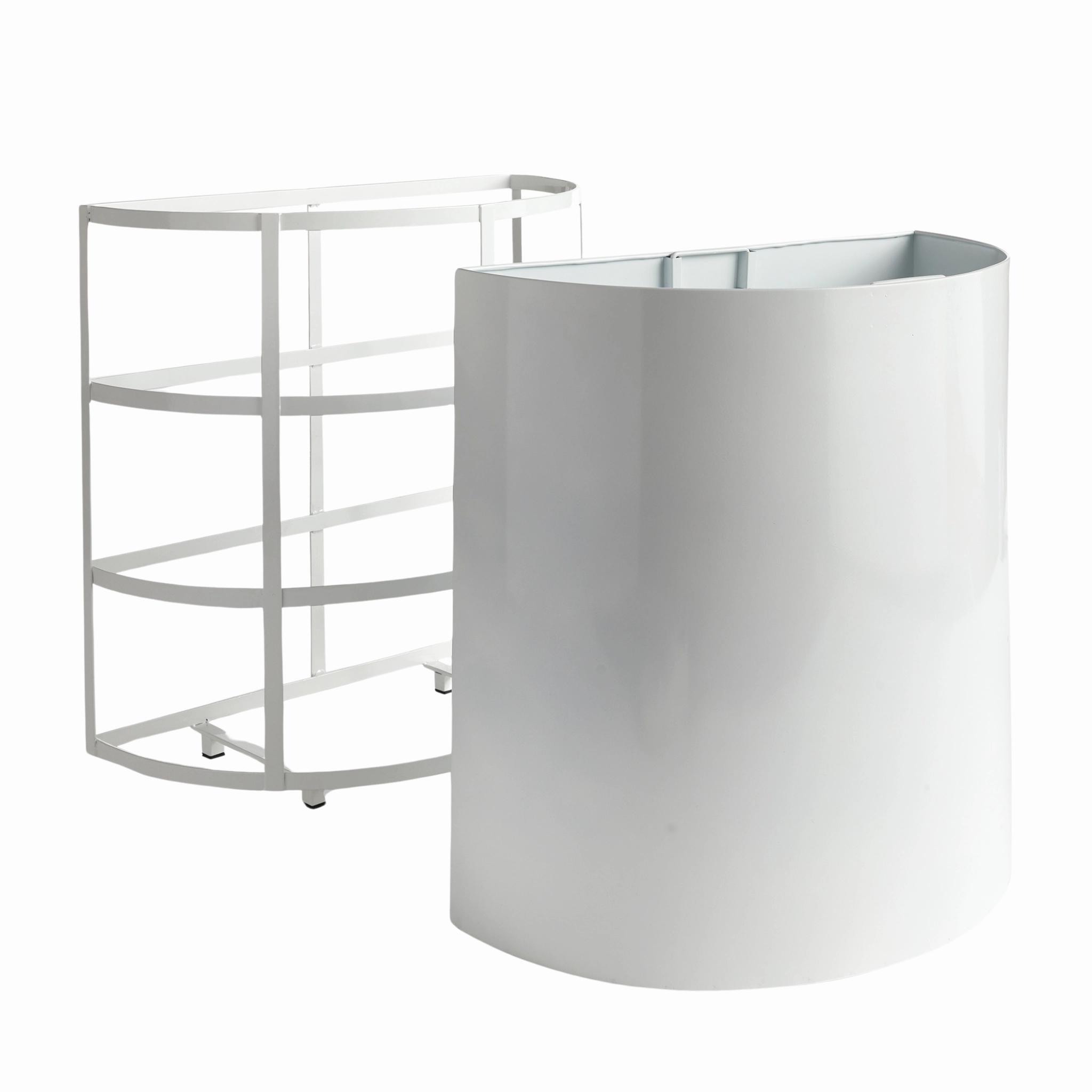 Short Fremont Demilune Planter