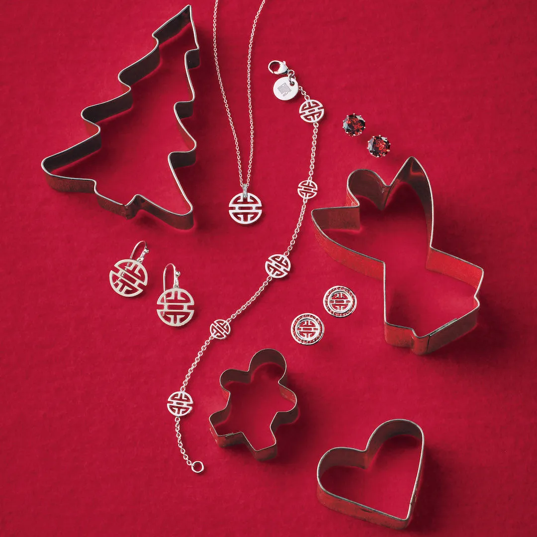 Silver Shou Drop Earrings