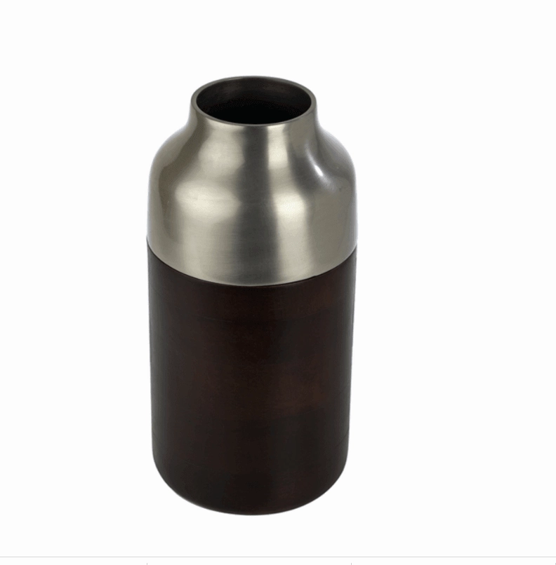 Silver Deidra Paco (Small) Metal Table Vase,