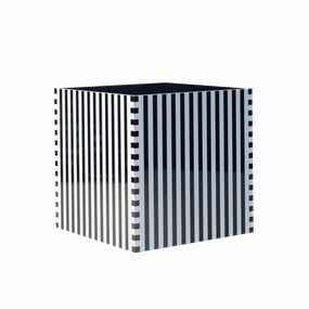 Single Flower Vase - Black & White mini ornamental plant  