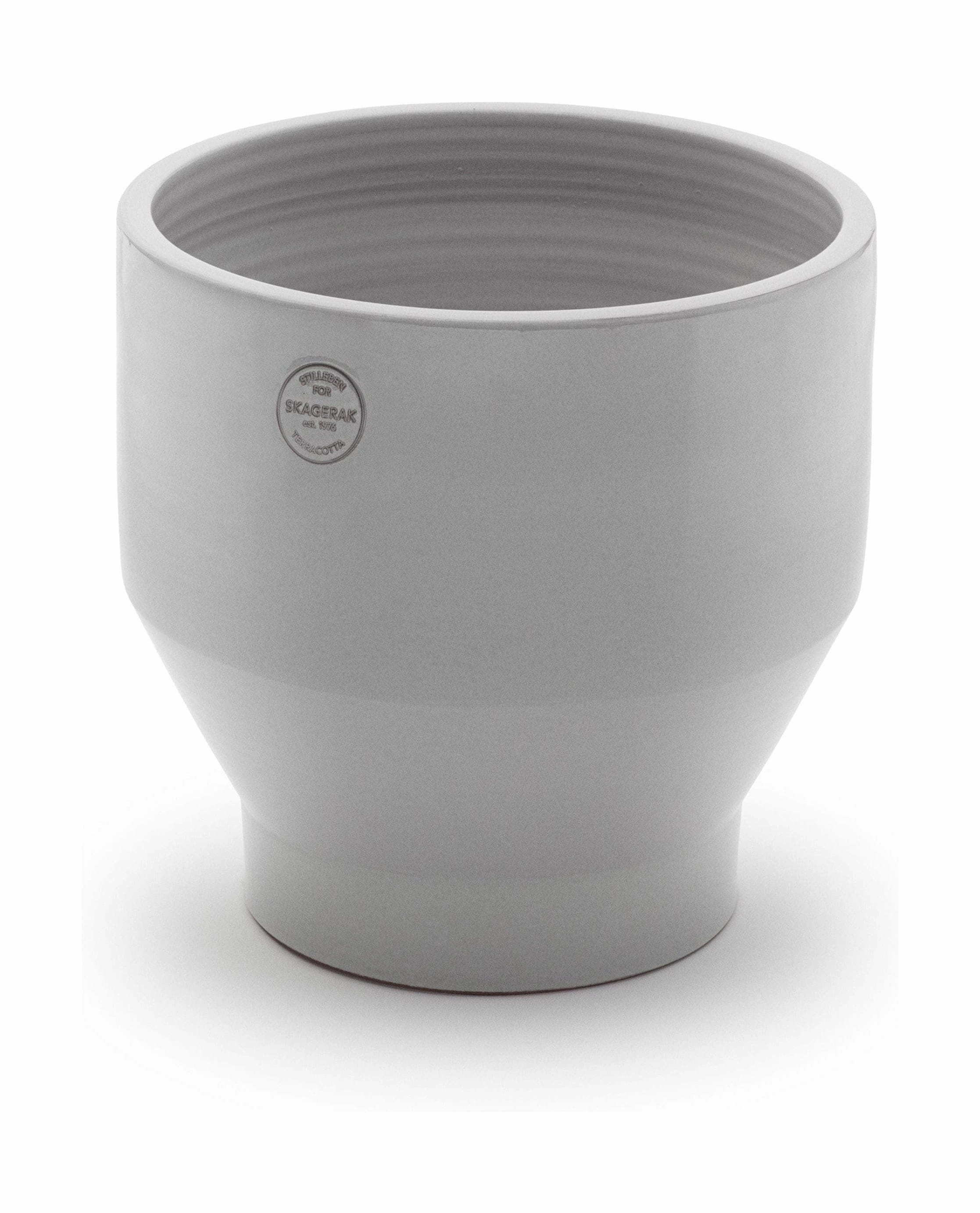 Skagerak Edge Flowerpot ?35 Cm, Light Grey dried green plant  