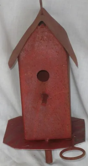 Slim Line Bird House dried flower branch  