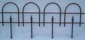 SM. 4 HOOP FENCE dried flower branch  
