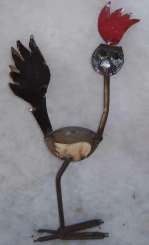 SM. RE-USED METAL ROAD RUNNER dried flower branch  