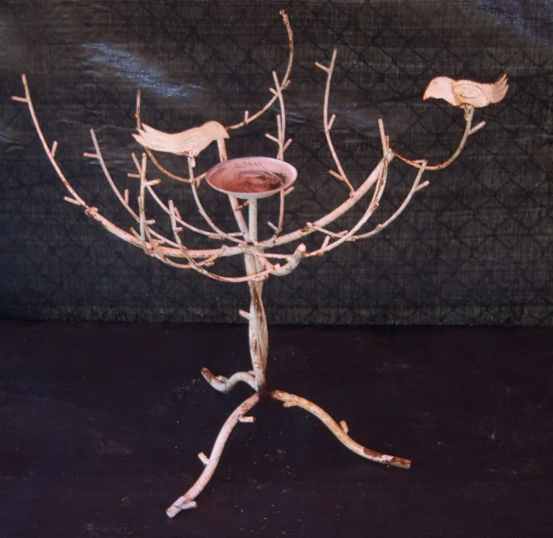 SM TREE W/BIRDS dried flower branch  