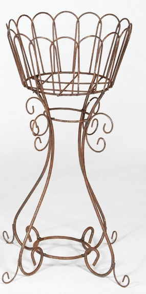 SM. PLANT STAND RD. DEEP BASKET cactus succulent plant  