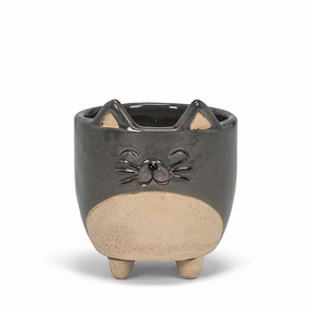 Small Cat on Legs Planter - 3"H plant seeds  