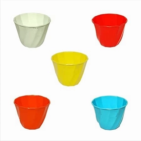 Small Kohinoo Table Top Pots (Multicolor), Pack of 5 cactus succulent plant  