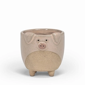 Small Pig on Legs Planter - 2.5"H plant seeds  