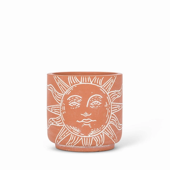 Small Sun Face Planter - 4"H plant seeds  