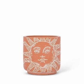 Small Sun Face Planter - 4"H plant seeds  