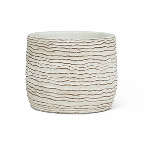 Small Wavy Ripple Planter - 5"D plant seeds  