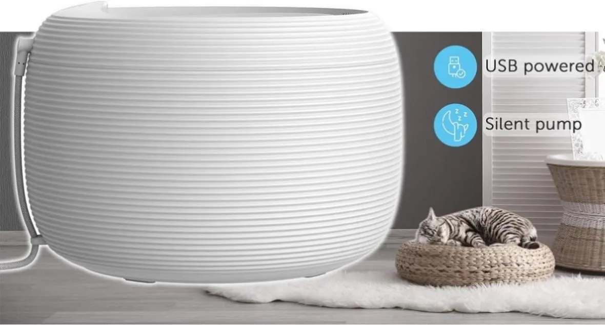 Smart Pet Water Fountain for Cats & Dogs, 2.5L V178-34791