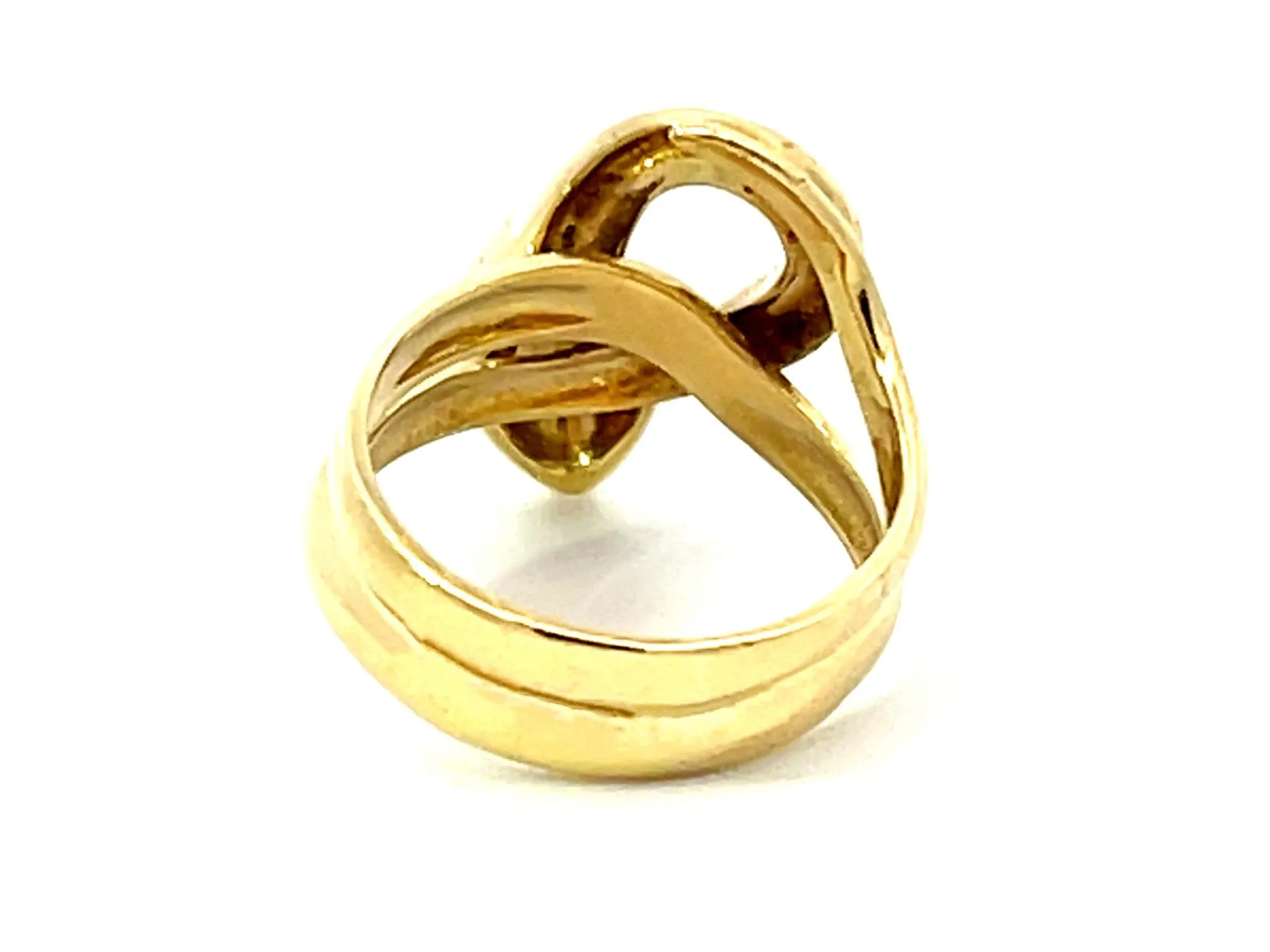 Snake Diamond Eyes Ring in 18K Yellow Gold