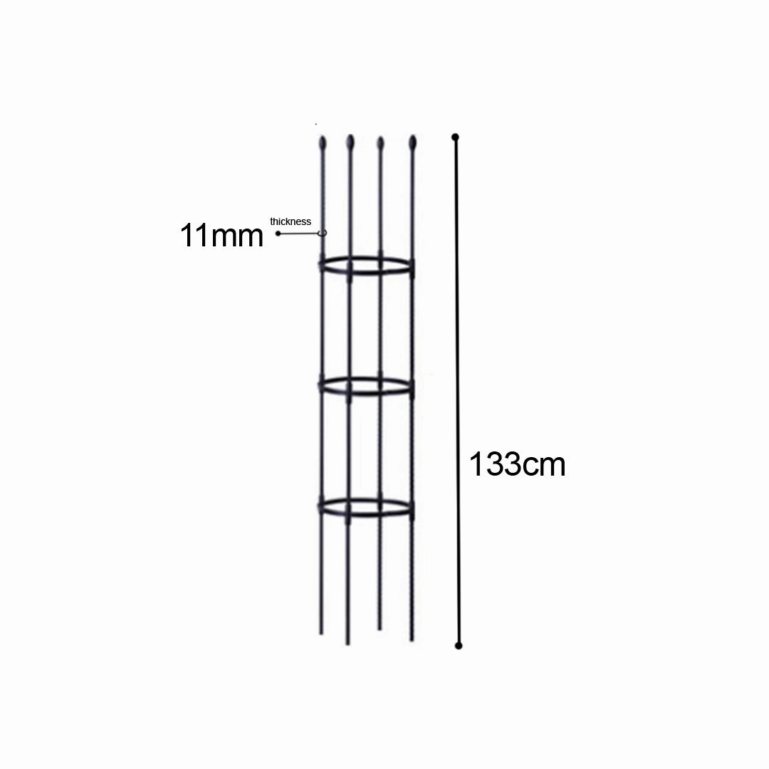SOGA 133cm 4-Bar Plant Frame Stand Trellis Vegetable Flower Herbs Outdoor Vine Support Garden Rack PLANTTUBE133