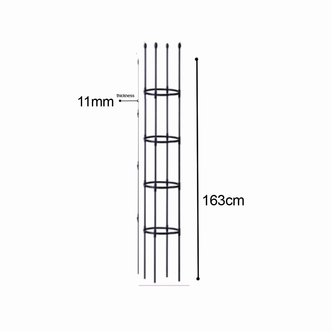 SOGA 2X 163cm 4-Bar Plant Frame Stand Trellis Vegetable Flower Herbs Outdoor Vine Support Garden PLANTTUBE163X2