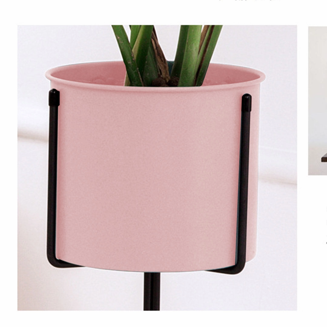 SOGA 2X 70cm Tripod Flower Pot Plant Stand with Pink Flowerpot Holder Rack Indoor Display FPOTH72PNKX2