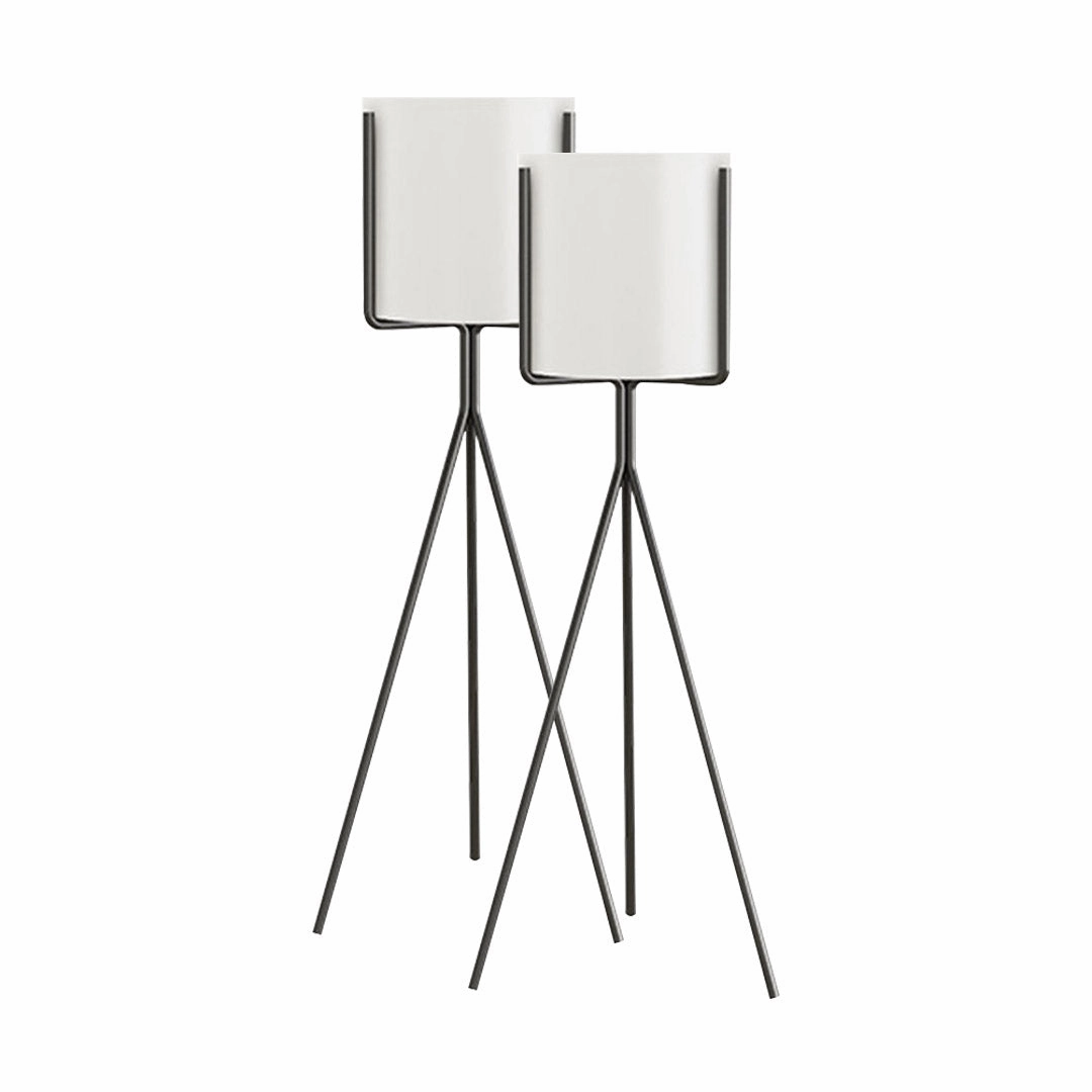 SOGA 2X 70cm Tripod Flower Pot Plant Stand with White Flowerpot Holder Rack Indoor Display FPOTH70WHTX2 cactus succulent plant  