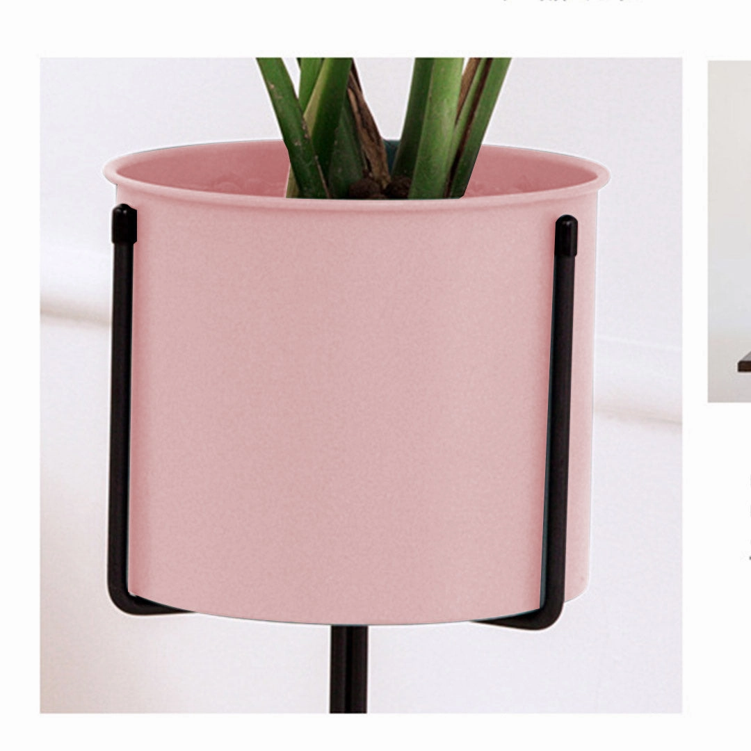 SOGA 2X 80cm Tripod Flower Pot Plant Stand with Pink Flowerpot Holder Rack Indoor Display FPOTH82PNKX2