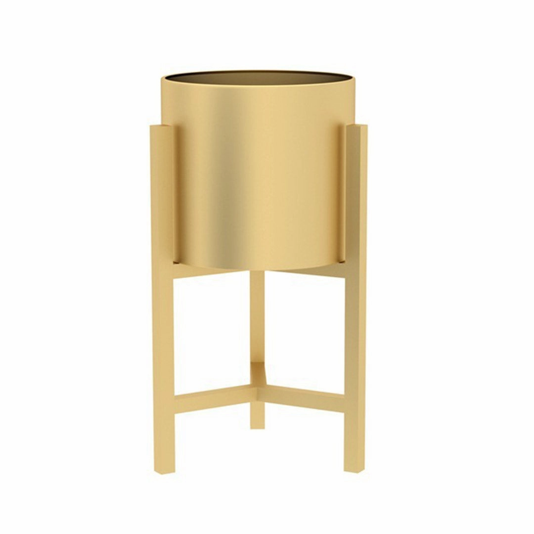 SOGA 45CM Gold Metal Plant Stand with Flower Pot Holder Corner Shelving Rack Indoor Display FPOTH47GLD cactus succulent plant  