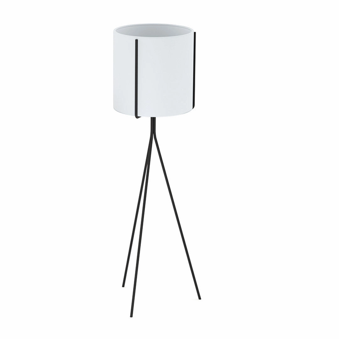 SOGA 4X 80cm Tripod Flower Pot Plant Stand with White Flowerpot Holder Rack Indoor Display FPOTH82WHTX4