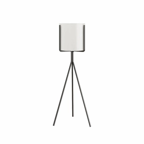 SOGA 70cm Tripod Flower Pot Plant Stand with White Flowerpot Holder Rack Indoor Display FPOTH70WHT cactus succulent plant  
