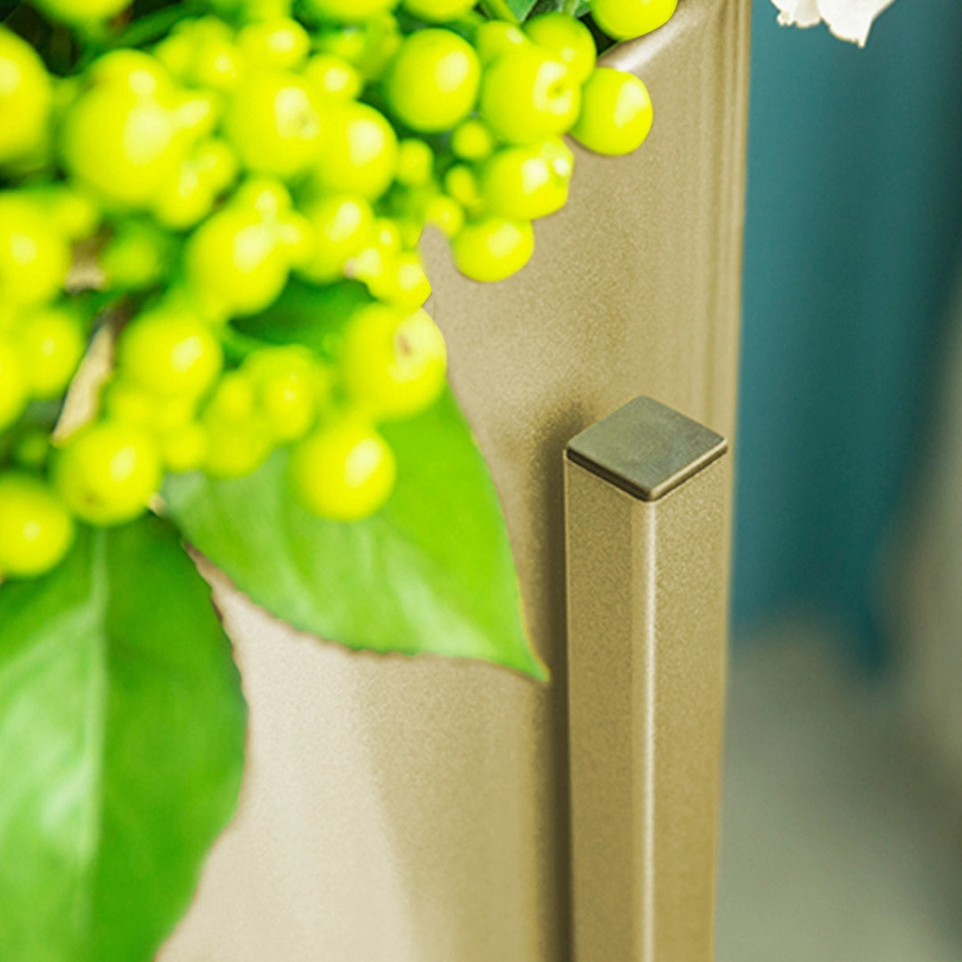 SOGA 75cm Gold Metal Plant Stand with Flower Pot Holder Corner Shelving Rack Indoor Display FPOTH75GLD