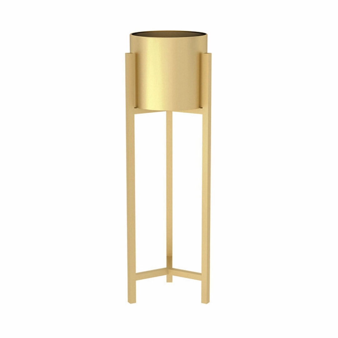 SOGA 75cm Gold Metal Plant Stand with Flower Pot Holder Corner Shelving Rack Indoor Display FPOTH75GLD cactus succulent plant  