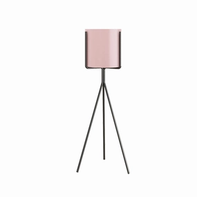 SOGA 80cm Tripod Flower Pot Plant Stand with Pink Flowerpot Holder Rack Indoor Display FPOTH82PNK cactus succulent plant  