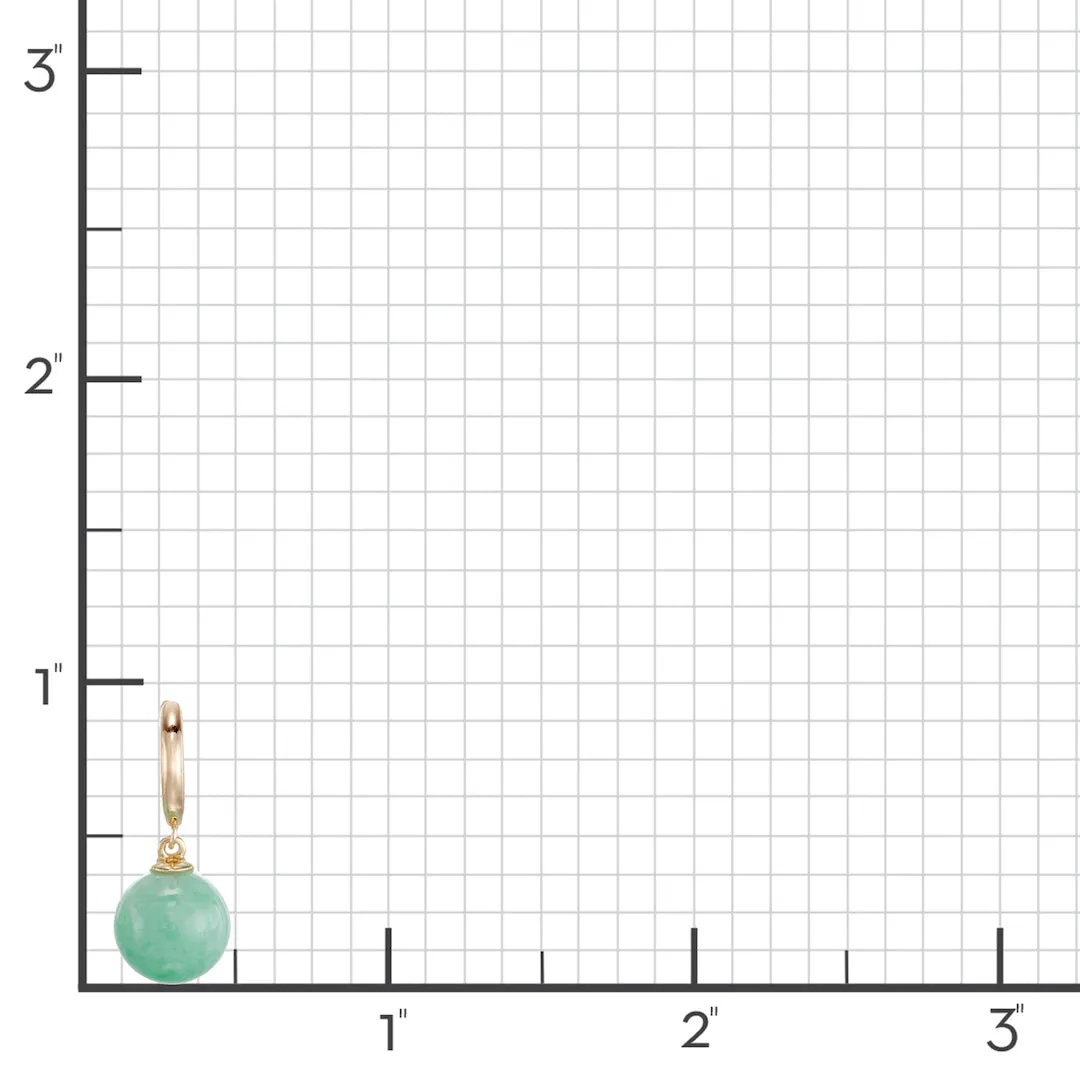 Soho Earrings in Apple Green Jade
