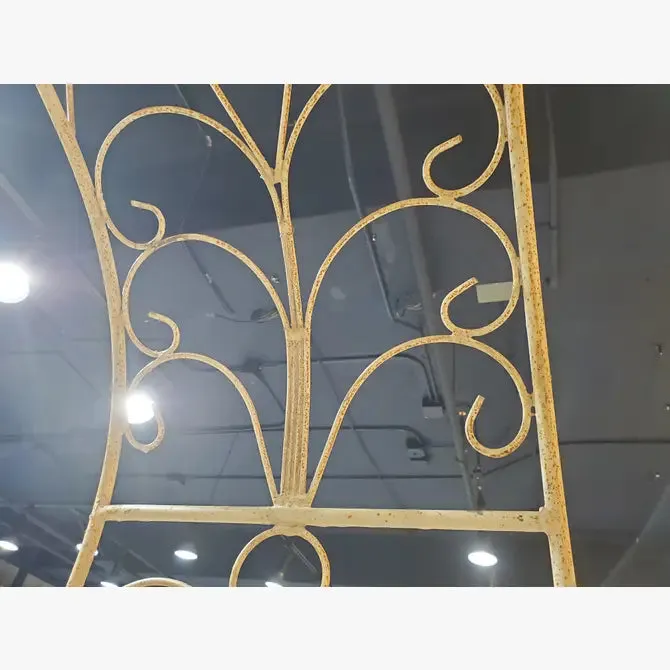 Solid Iron Rustic Elegant Full Gothic Arbor Outside
