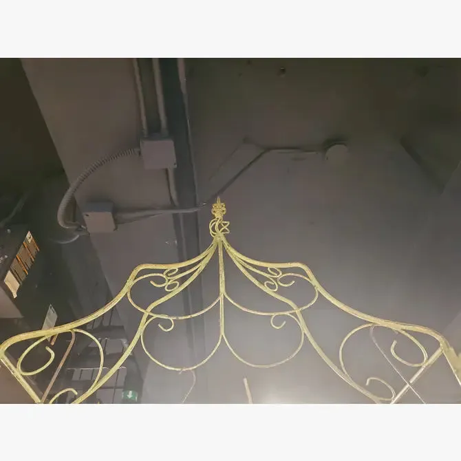 Solid Iron Rustic Elegant Full Gothic Arbor Outside