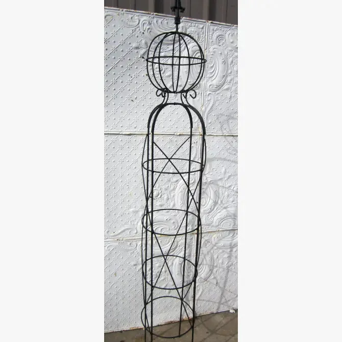Solid Iron Topiary Ball & Decorative Finial (Set of 3)