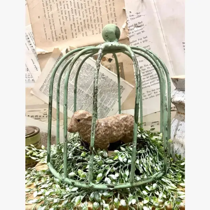Solid Steel Lilly Topiary with Tin Ball on Top