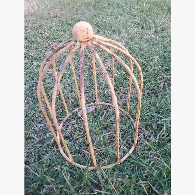 Solid Steel Lilly Topiary with Tin Ball on Top dried flower branch  